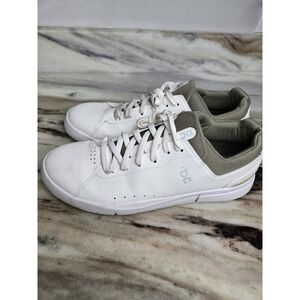 On The‎ Roger Advantage Men's Size 14 Casual  Running Shoe On Cloud White Green